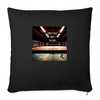 Motivation Geschenkidee - Sofakissenbezug 45 x 45 cm - Schwarz - Vorne