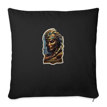 Egyptian Mummy - Sofa pillowcase 17,3'' x 17,3'' (45 x 45 cm) - black - Front