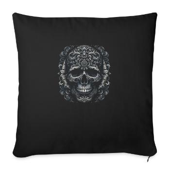 Intricate Acanthus - Sofa pillowcase 17,3'' x 17,3'' (45 x 45 cm) - black - Front