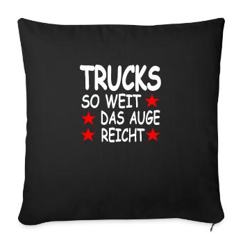 Truck - Sofakissenbezug 45 x 45 cm - Schwarz - Vorne