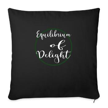 Joy Quotes Work-Life Balance Geek Balance - Sofa pillowcase 17,3'' x 17,3'' (45 x 45 cm) - black - Front
