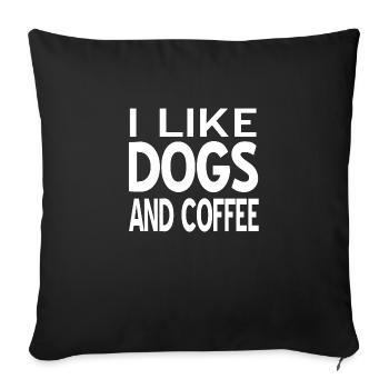 Canine - Housse de coussin décorative 45 x 45 cm - noir - Devant