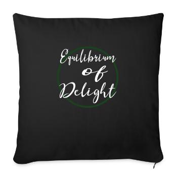 pure joy birthday present jokes joy quotes - Sofakissenbezug 45 x 45 cm - Schwarz - Vorne