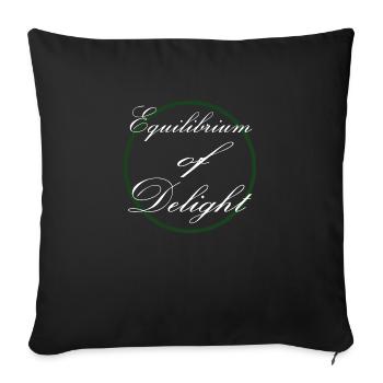 finding joy balanced living pure joy joy quotes - Sofakissenbezug 45 x 45 cm - Schwarz - Vorne