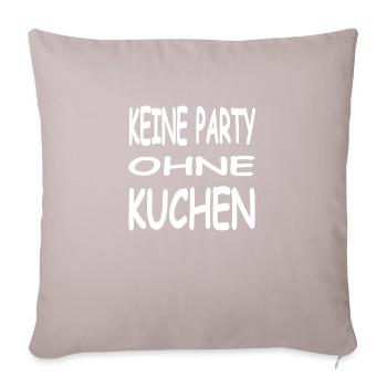 Cake - Sofa pillowcase 17,3'' x 17,3'' (45 x 45 cm) - light taupe - Front