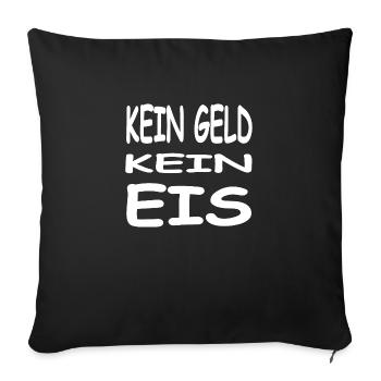 Eis - Sofakissenbezug 45 x 45 cm - Schwarz - Vorne