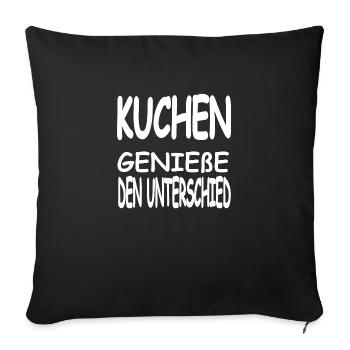 Gâteau - Housse de coussin décorative 45 x 45 cm - noir - Devant