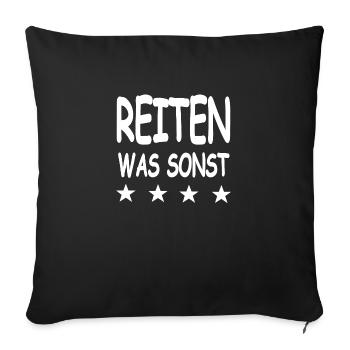Ride - Sofa pillowcase 17,3'' x 17,3'' (45 x 45 cm) - black - Front