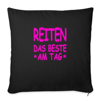 Ride - Sofa pillowcase 17,3'' x 17,3'' (45 x 45 cm) - black - Front