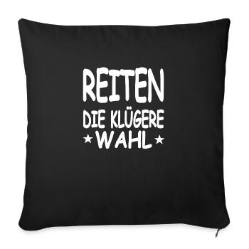 Ride - Sofa pillowcase 17,3'' x 17,3'' (45 x 45 cm) - black - Front