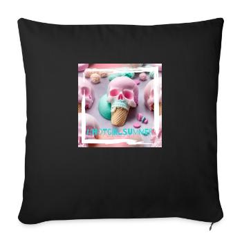 HOT GIRL SUMMER - Sofakissenbezug 45 x 45 cm - Schwarz - Vorne