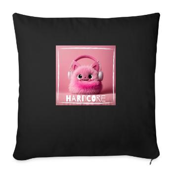 har d core - Sofakissenbezug 45 x 45 cm - Schwarz - Vorne