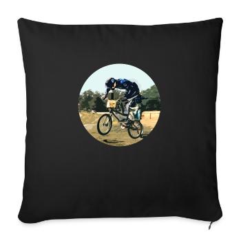 BMX - Sofakissenbezug 45 x 45 cm - Schwarz - Vorne