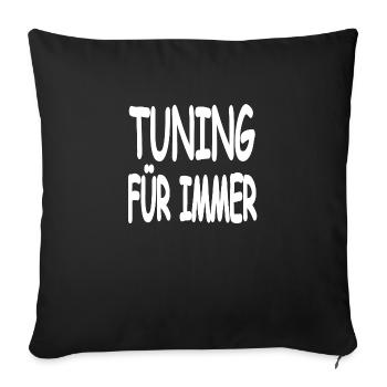 Réglage - Housse de coussin décorative 45 x 45 cm - noir - Devant