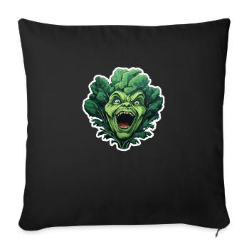 Monstre d’épinards - Housse de coussin décorative 45 x 45 cm - noir - Devant