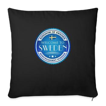 Sweden Sweden moose best animal antlers deer deer - Sofa pillowcase 17,3'' x 17,3'' (45 x 45 cm) - black - Front