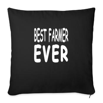Farmer - Sofa pillowcase 17,3'' x 17,3'' (45 x 45 cm) - black - Front