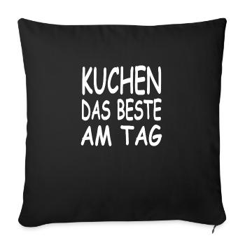 Kuchen - Sofakissenbezug 45 x 45 cm - Schwarz - Vorne