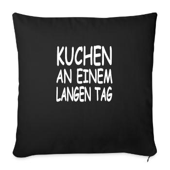 Kuchen - Sofakissenbezug 45 x 45 cm - Schwarz - Vorne