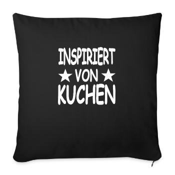 Kuchen - Sofakissenbezug 45 x 45 cm - Schwarz - Vorne
