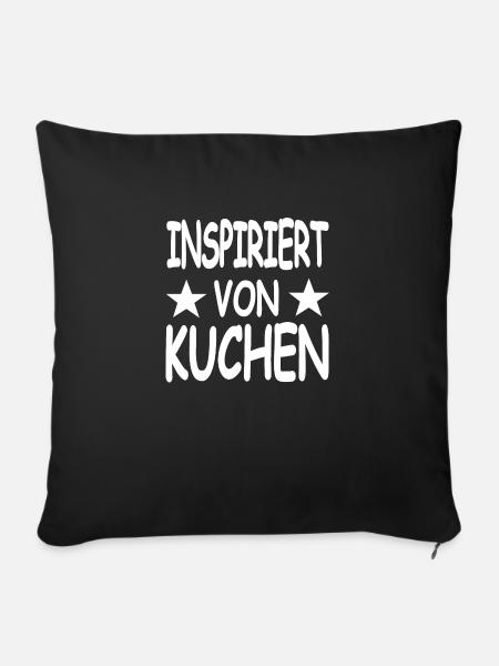 Kuchen - Sofakissenbezug 45 x 45 cm - Schwarz