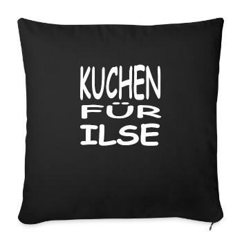 Kuchen - Sofakissenbezug 45 x 45 cm - Schwarz - Vorne
