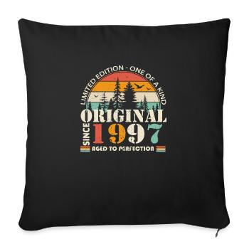 1997: Vintage Legend for the 27th Anniversary - Sofa pillowcase 17,3'' x 17,3'' (45 x 45 cm) - black - Front
