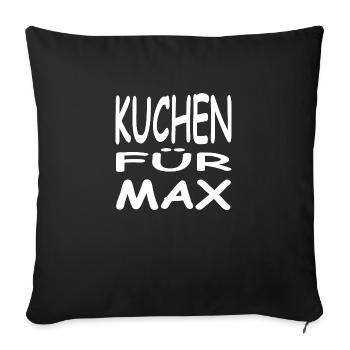 Kuchen - Sofakissenbezug 45 x 45 cm - Schwarz - Vorne