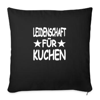 Kuchen - Sofakissenbezug 45 x 45 cm - Schwarz - Vorne