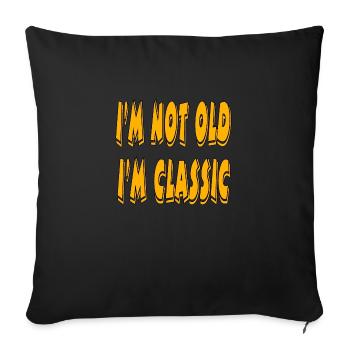 Car - Sofa pillowcase 17,3'' x 17,3'' (45 x 45 cm) - black - Front