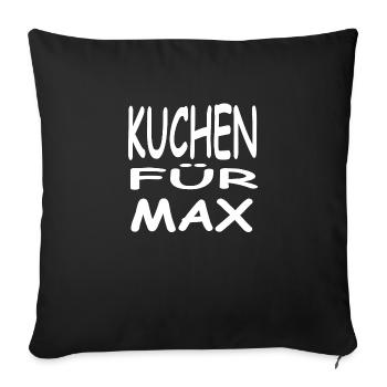 Kuchen - Sofakissenbezug 45 x 45 cm - Schwarz - Vorne