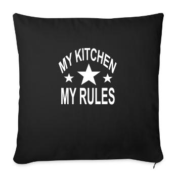 Kitchen - Sofa pillowcase 17,3'' x 17,3'' (45 x 45 cm) - black - Front