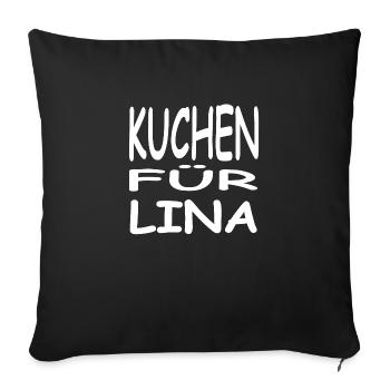 Kuchen - Sofakissenbezug 45 x 45 cm - Schwarz - Vorne