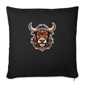 Yak - Sofa pillowcase 17,3'' x 17,3'' (45 x 45 cm) - black - Front