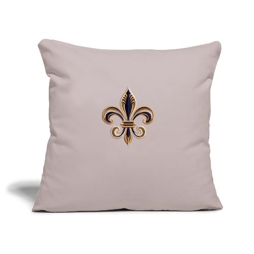 Elegant Fleur-de-Lis Embroidery Tee - Sofa pillowcase 17,3'' x 17,3'' (45 x 45 cm)