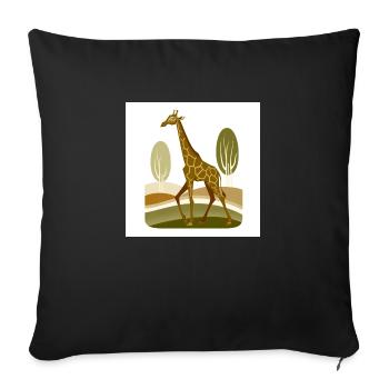 Old style - Sofa pillowcase 17,3'' x 17,3'' (45 x 45 cm) - black - Front