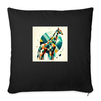 Geometric 1 - Sofakissenbezug 45 x 45 cm - Schwarz - Vorne