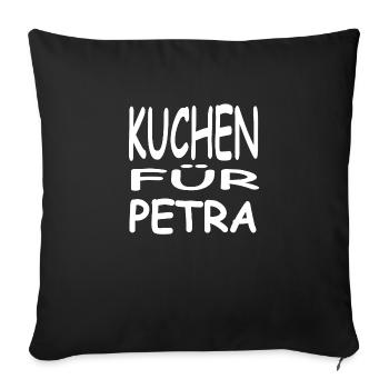 Kuchen - Sofakissenbezug 45 x 45 cm - Schwarz - Vorne