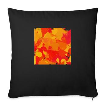 Des taches de couleur - Housse de coussin décorative 45 x 45 cm - noir - Devant