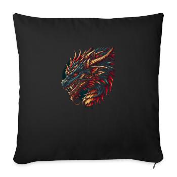Flamme des Ruhms - Sofakissenbezug 45 x 45 cm - Schwarz - Vorne