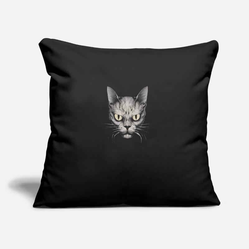 Gesicht Katze Sofakissenbezug 45 x 45 cm