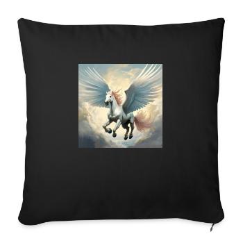 Pegasus - Sofakissenbezug 45 x 45 cm - Schwarz - Vorne