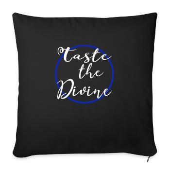Gourmet Bliss Foodie Bliss Quote Birthday Geek - Sofa pillowcase 17,3'' x 17,3'' (45 x 45 cm) - black - Front