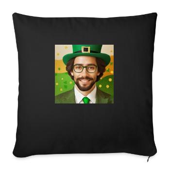 Saint Patrick's Day - Sofa pillowcase 17,3'' x 17,3'' (45 x 45 cm) - black - Front