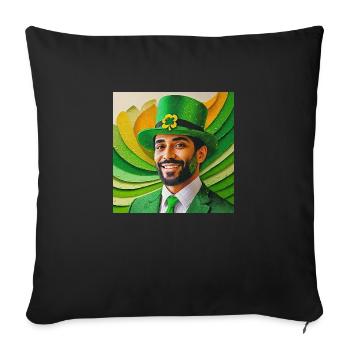 St. Patrick - Sofakissenbezug 45 x 45 cm - Schwarz - Vorne