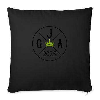 Bachelor party 2025 - Sofa pillowcase 17,3'' x 17,3'' (45 x 45 cm) - black - Front