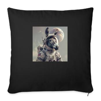 Donkey - Sofa pillowcase 17,3'' x 17,3'' (45 x 45 cm) - black - Front