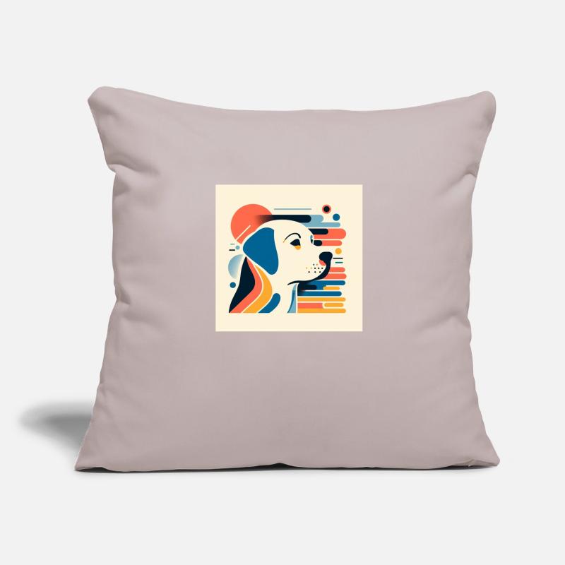 Labrador Risography Vector Styles Sofa pillowcase 17,3'' x 17,3'' (45 x 45 cm)