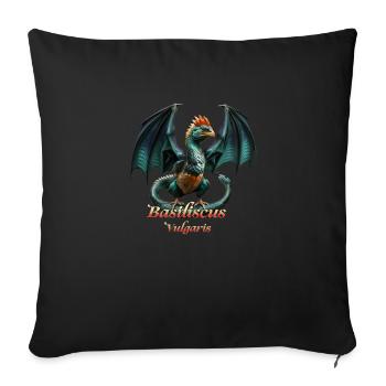 BASILISCUS Evil DRAGON - Sofakissenbezug 45 x 45 cm - Schwarz - Vorne