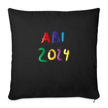 Abi 2024 - Sofakissenbezug 45 x 45 cm - Schwarz - Vorne